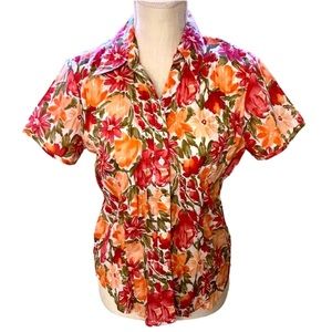 Lemon Grass Floral Button Up Shirt
